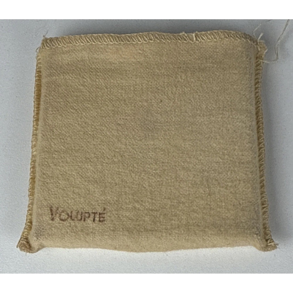 Vintage Mid-Century Volupte Gold‎ Tone Powder Compact Initials ES Etched Border - Picture 4 of 5